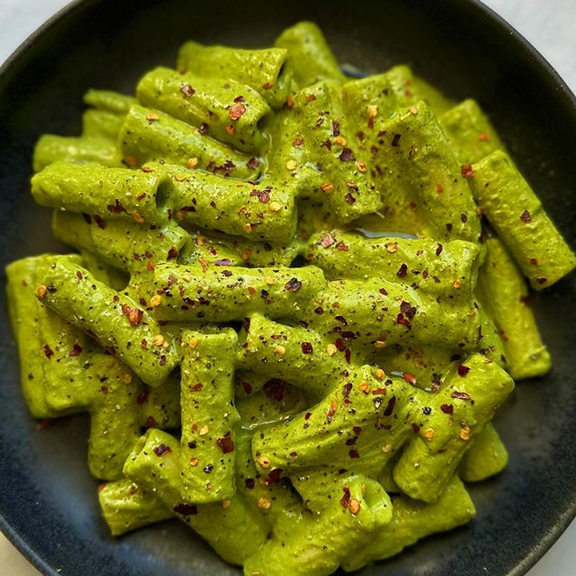 CREAMY GREEN RIGATONI 🌱