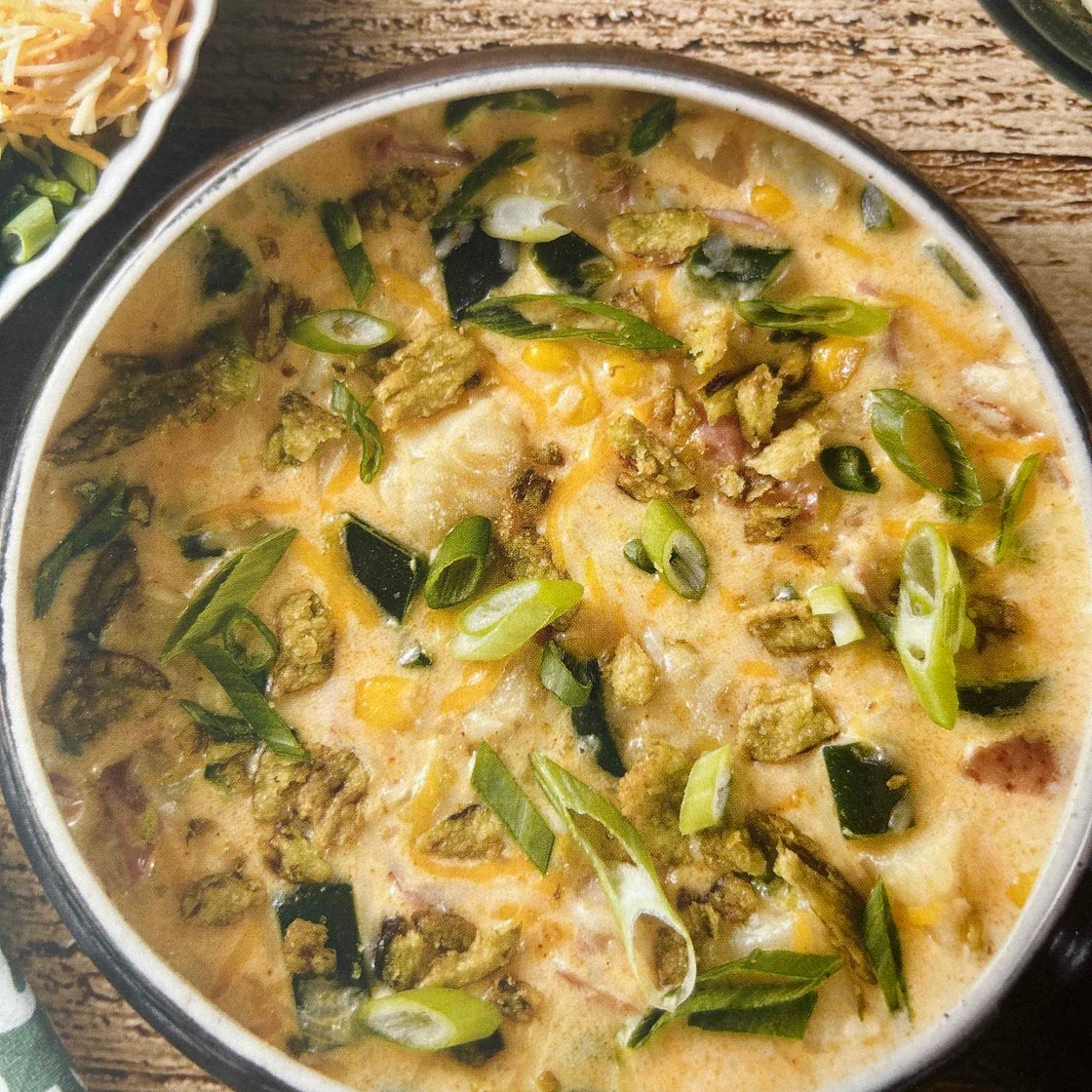 Corn and poblano chowder
