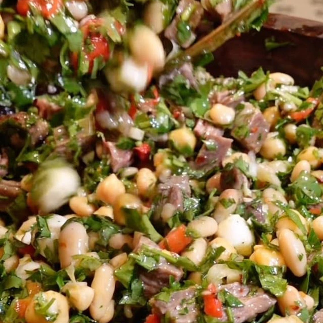 Steak Chimichurri Dense Bean Salad
