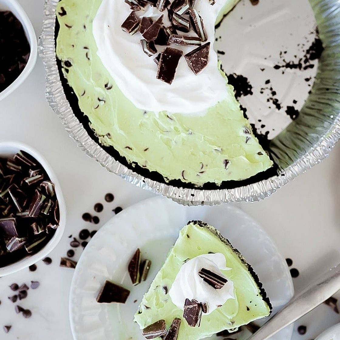 Mint Chip Cream Pie