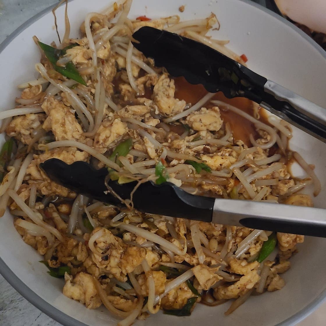 Chinese Egg and Beansprout Stirfry