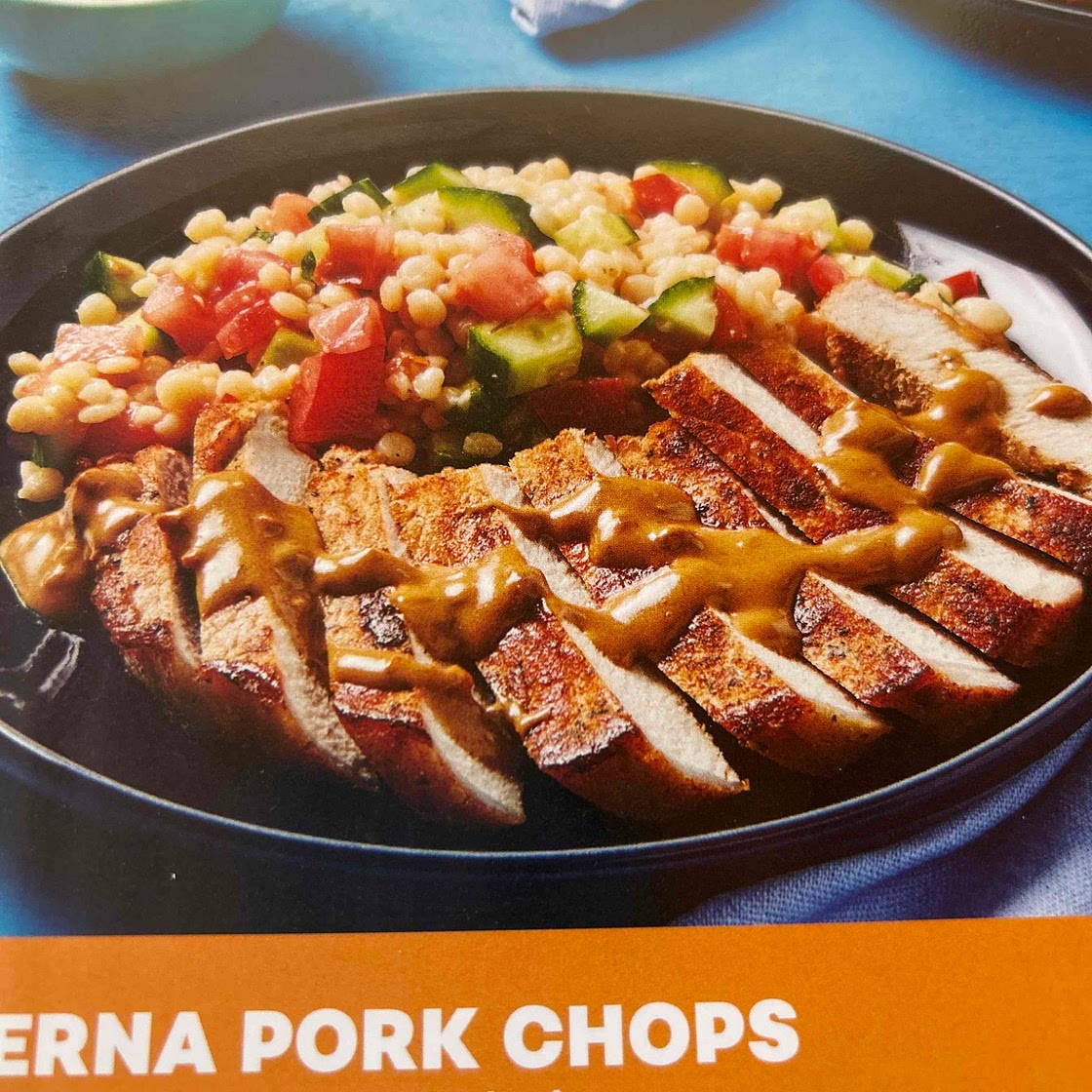 Greek taverna pork chops