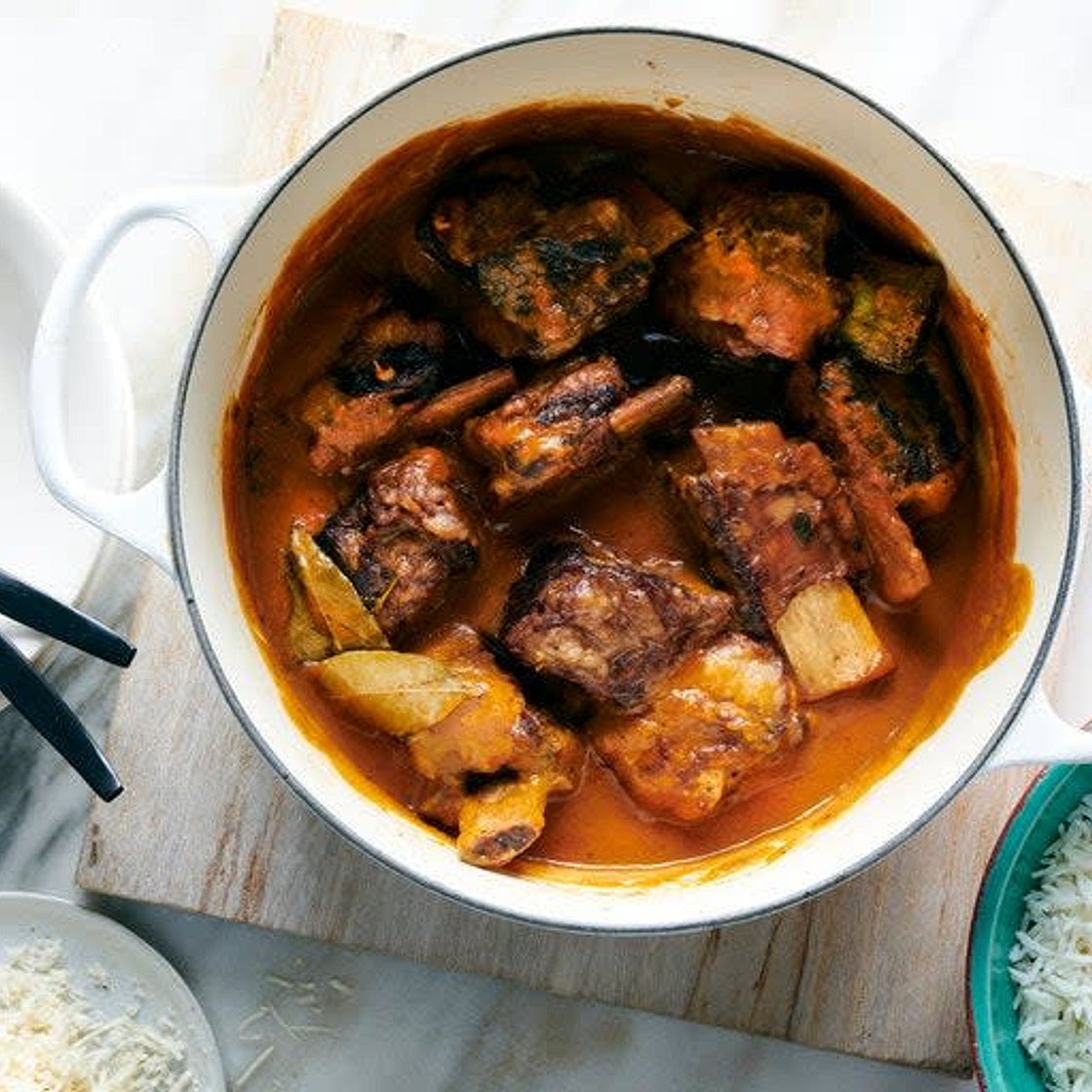 Beef Short Ribs Red Wine Braised with Lemongrass and Soy