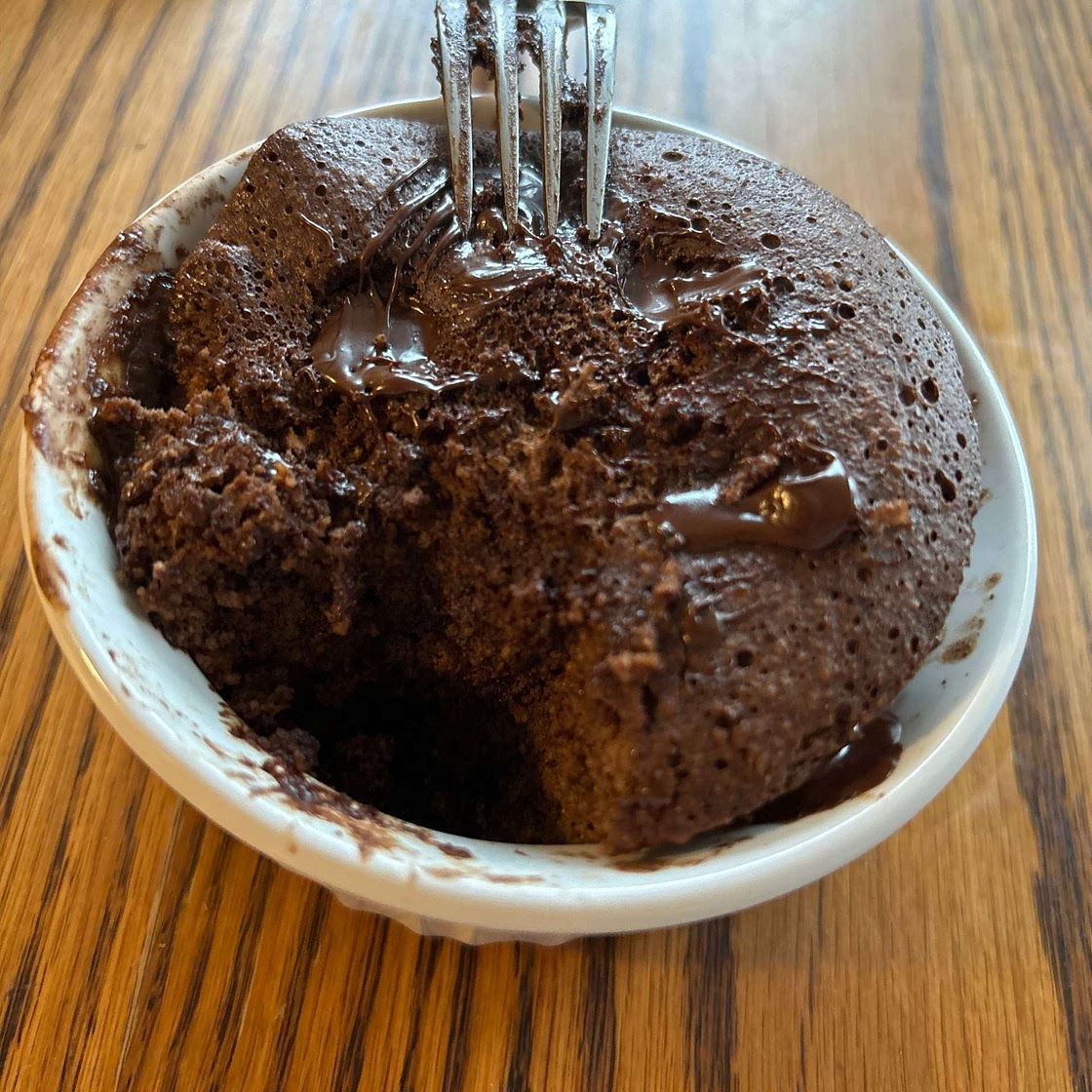 1-Min Microwave Chocolate Baked Oats (without banana)