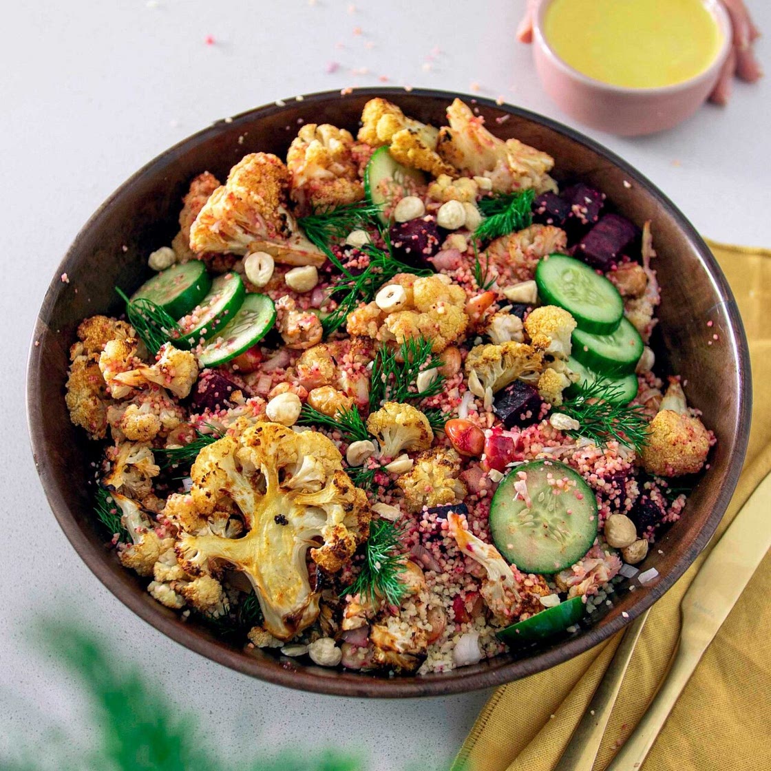 Harissa Cauliflower Beetroot Salad
