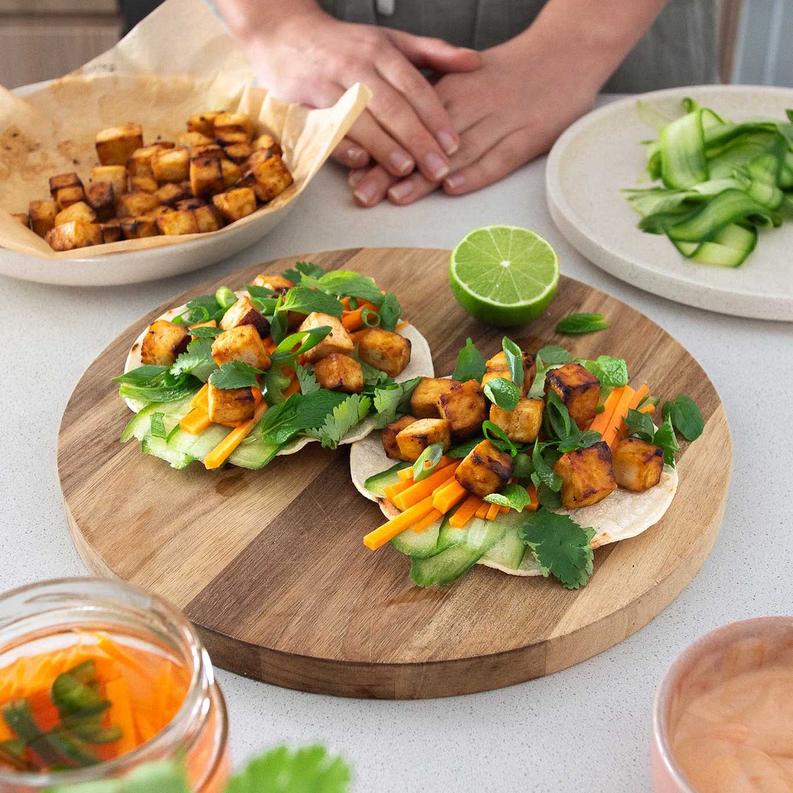 Bánh Mì Inspired Tacos