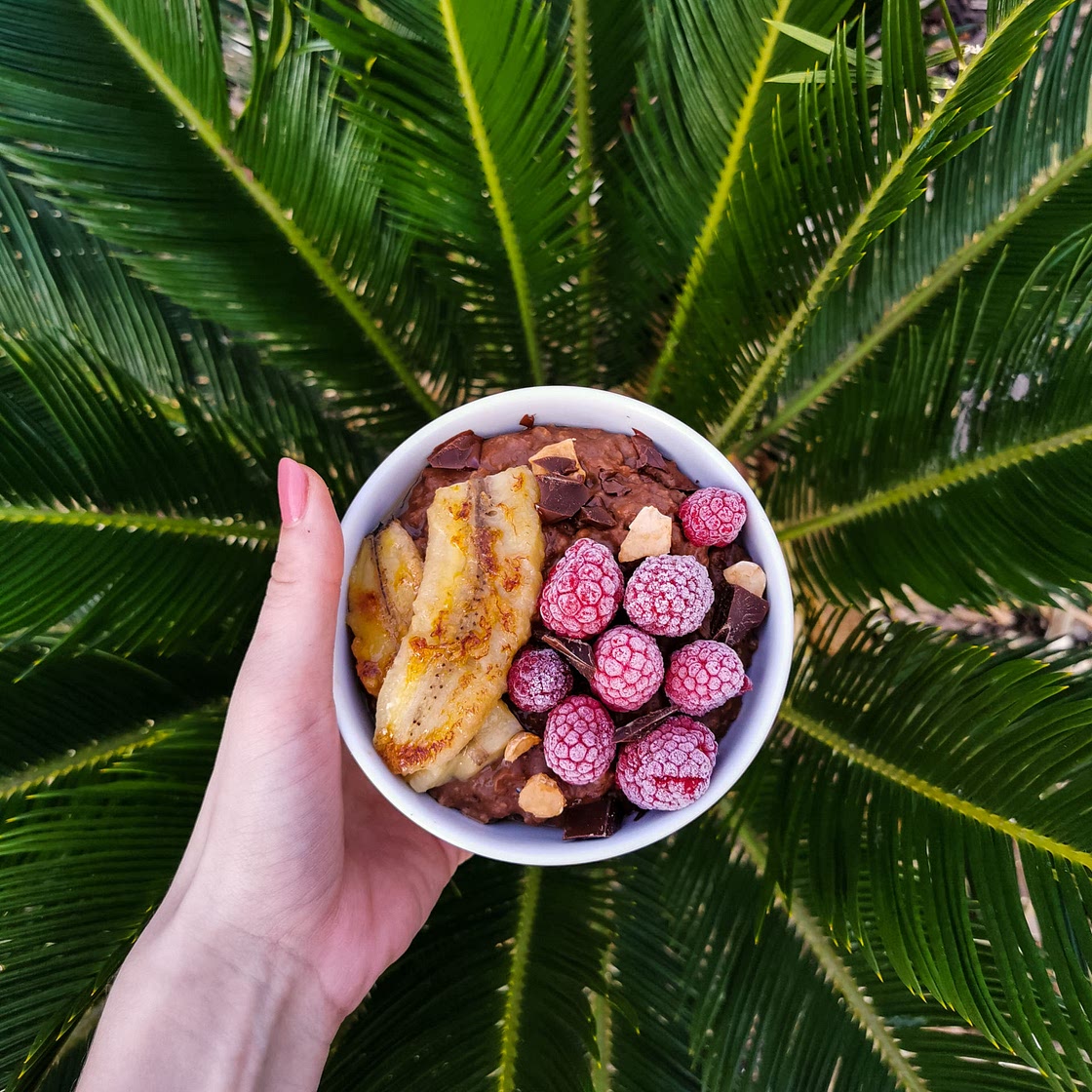 Porridge au chocolat
