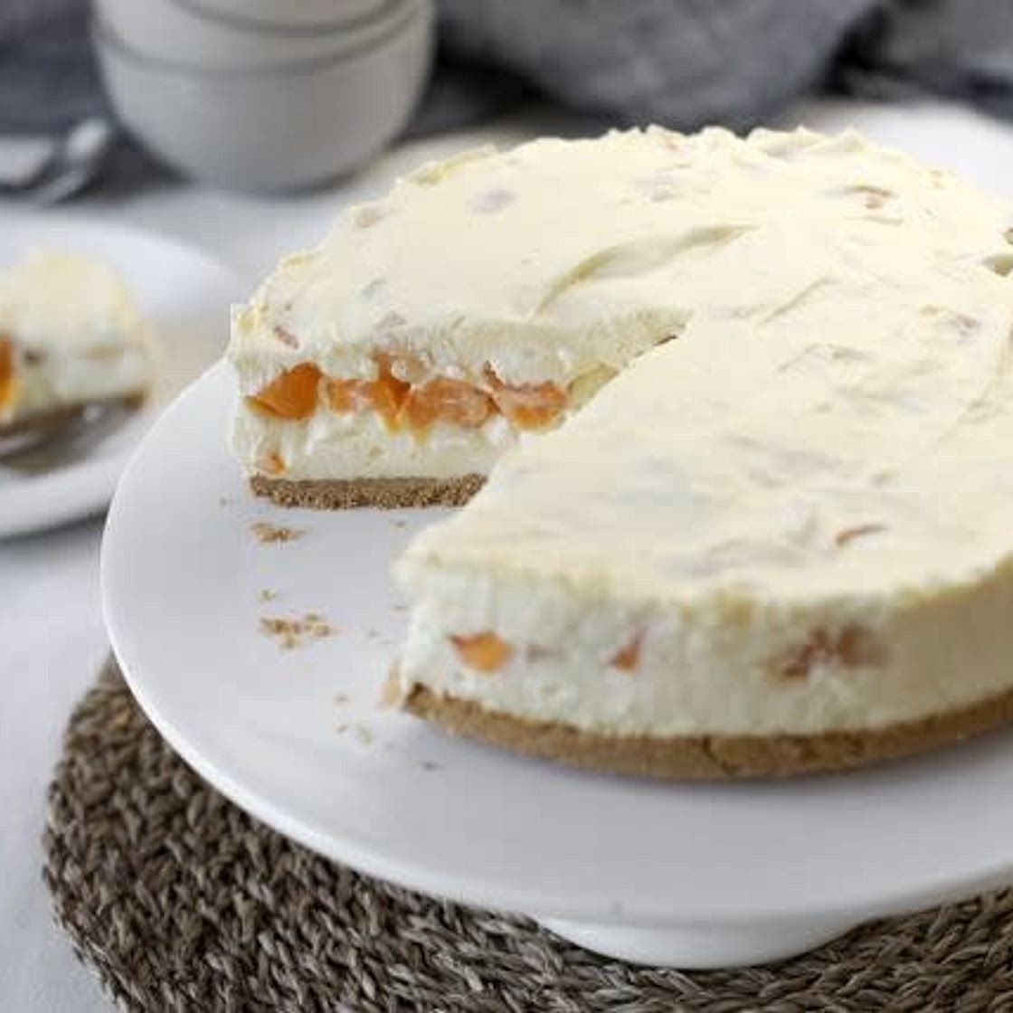 Condensed Milk Fruit Salad Cheesecake