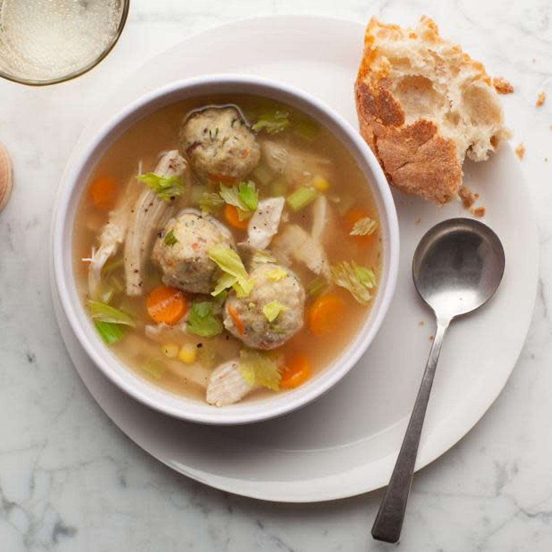 Soup Turkey with Stuffing Dumplings (Thanksgiving Leftovers) FAVORITE