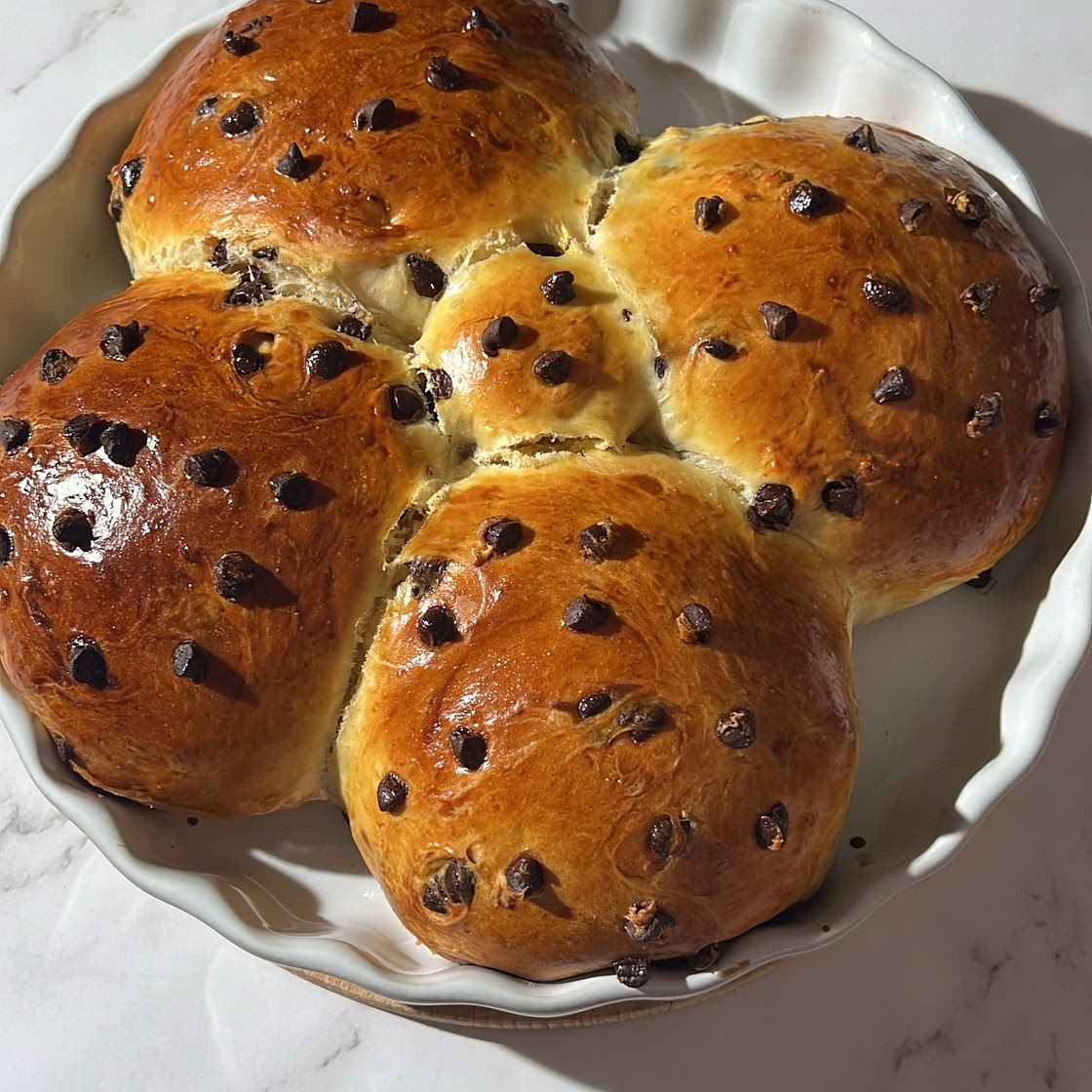 Chocolate chip brioche