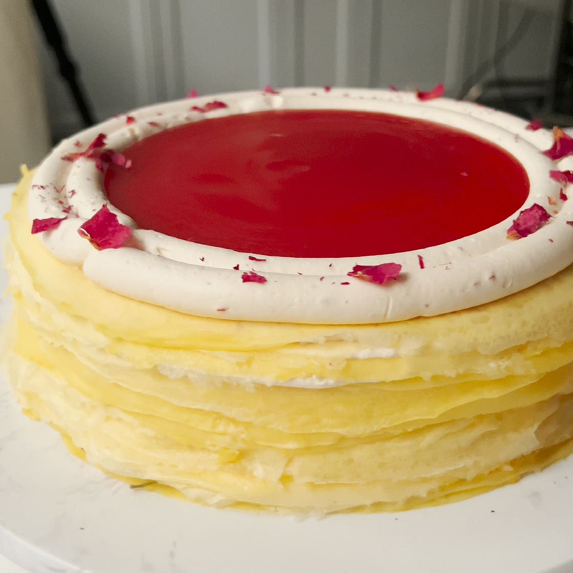 Strawberry Crepes Cake