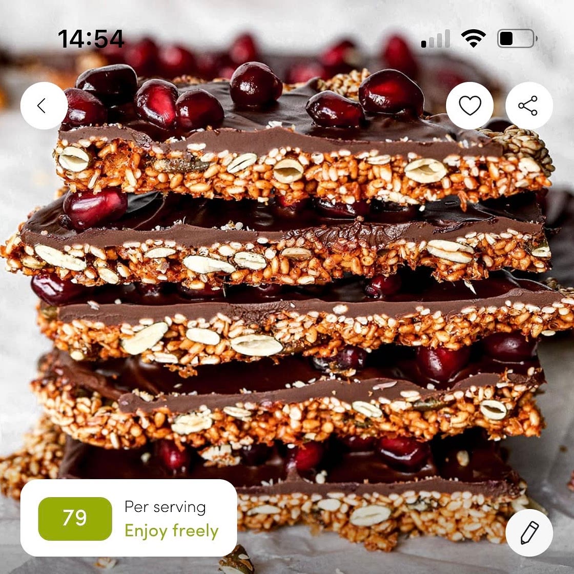 Sesame Pomegranate Chocolate Bark