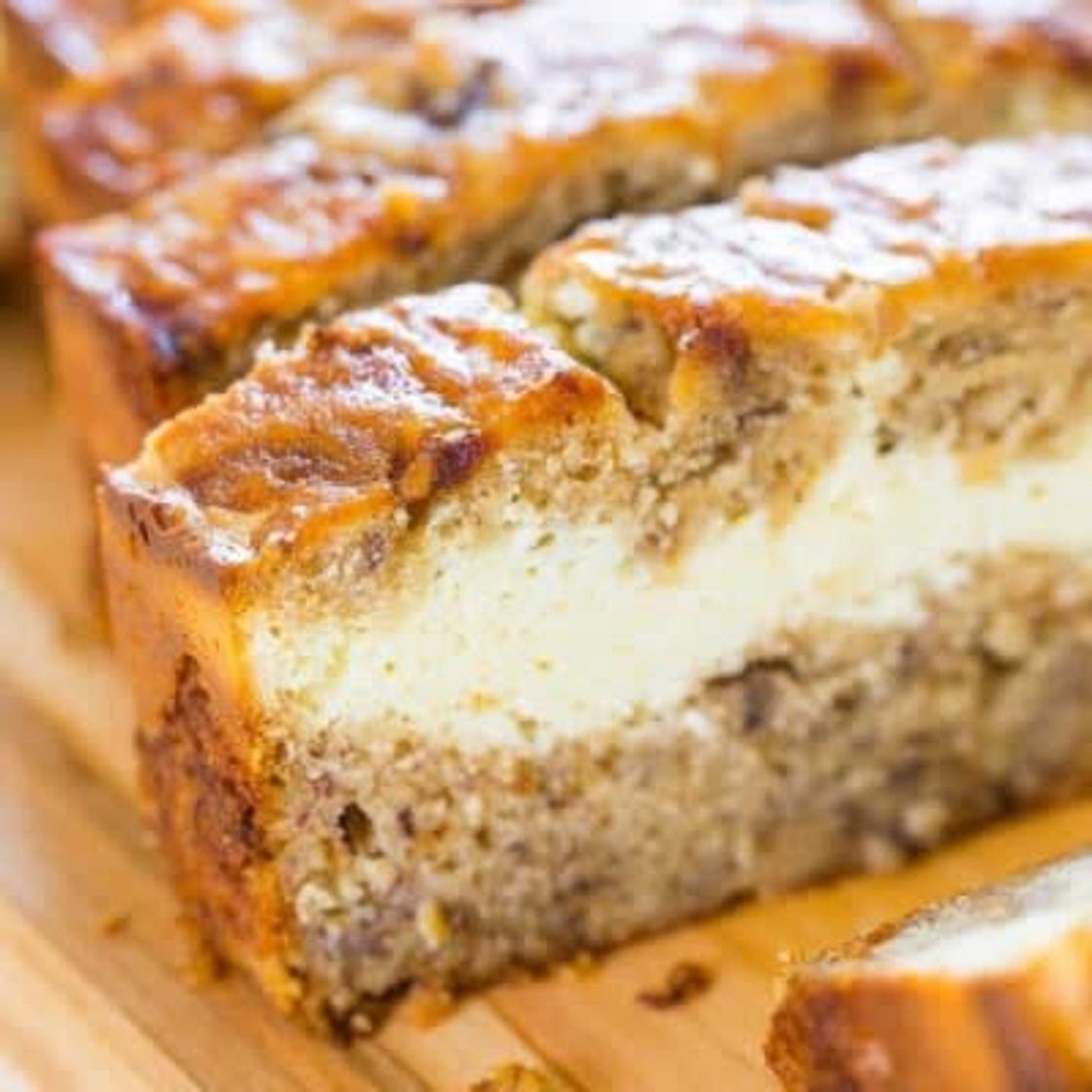 Easiest Banana Bread with Cream Cheese Filling