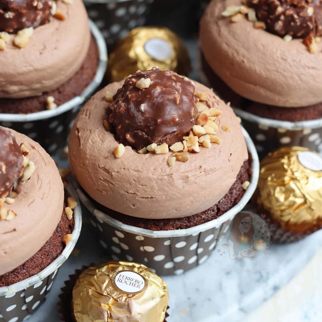 Ferrero Rocher Cupcakes