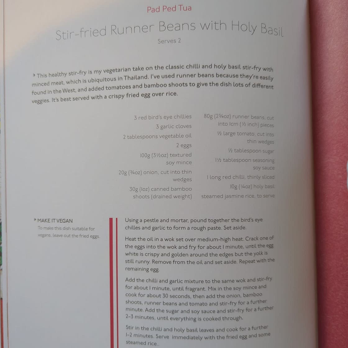 Stir Fried Runner Beans with Holy Basil