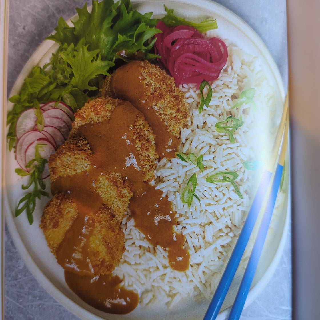Sweet potato katsu curry