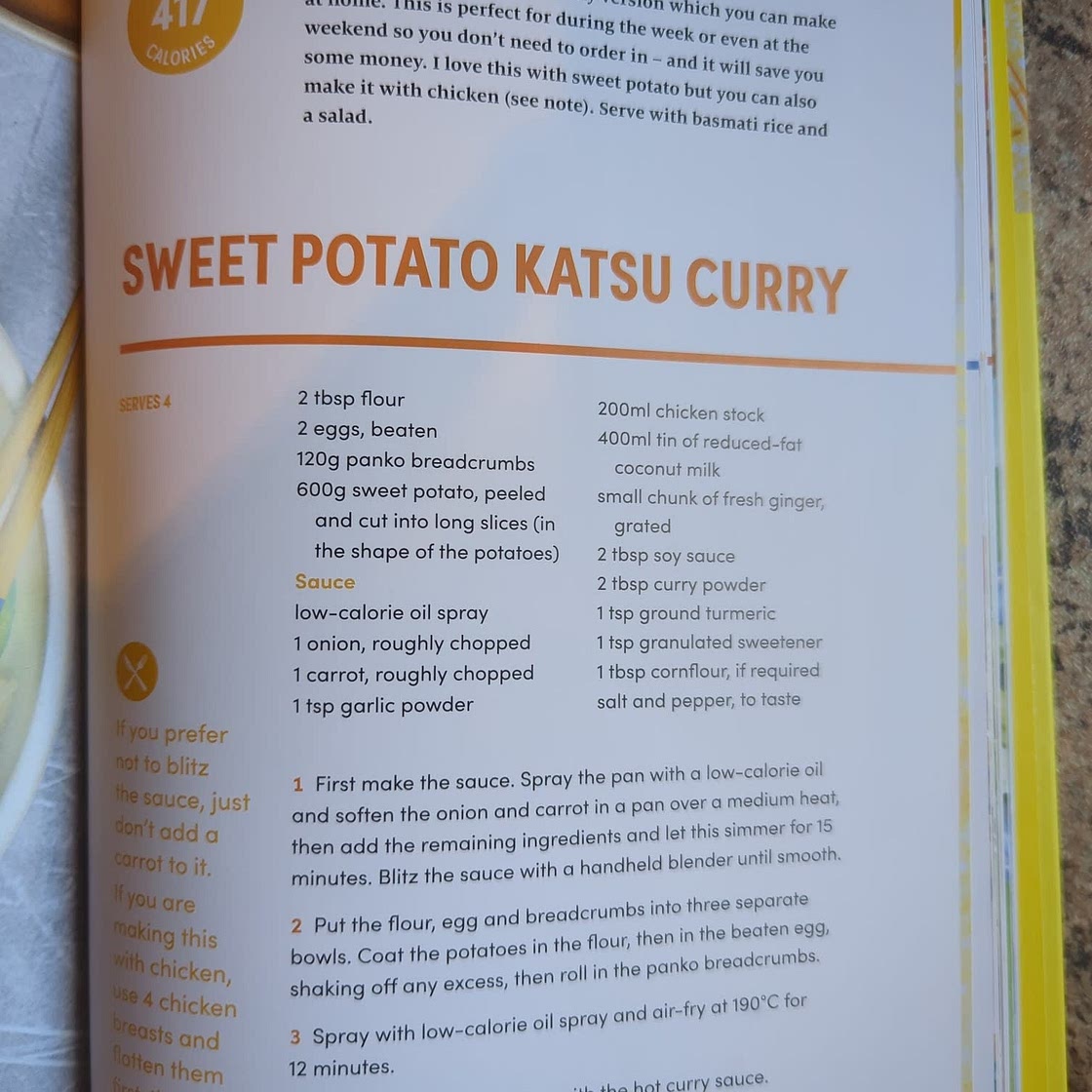 Sweet potato katsu curry