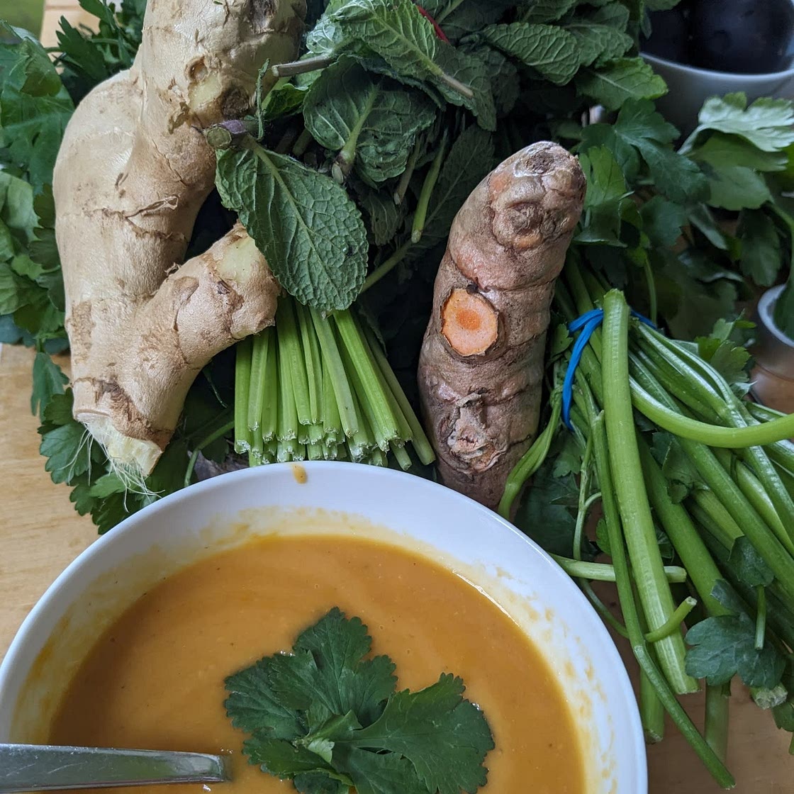 Creamy Thai Carrot Sweet Potato Soup