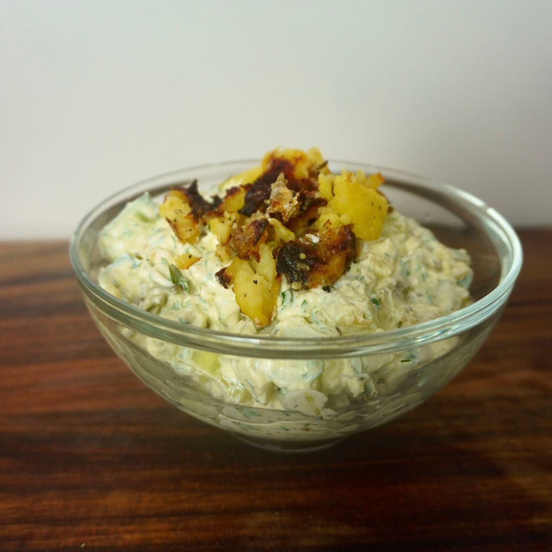 Crispy potato salad