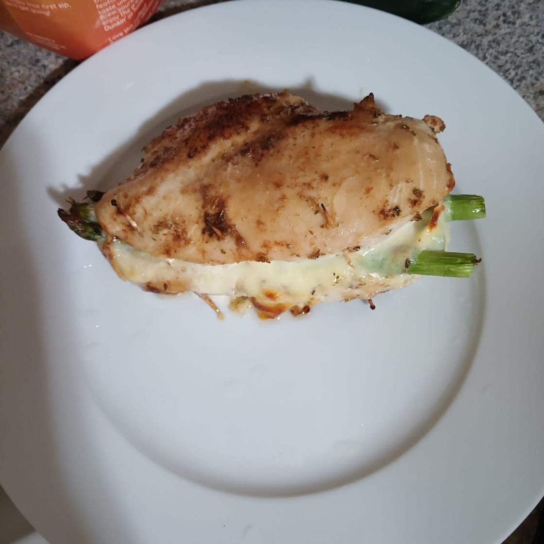 Asparagus & Cheese Stuffed Chicken {Low-carb/ Keto Friendly!}