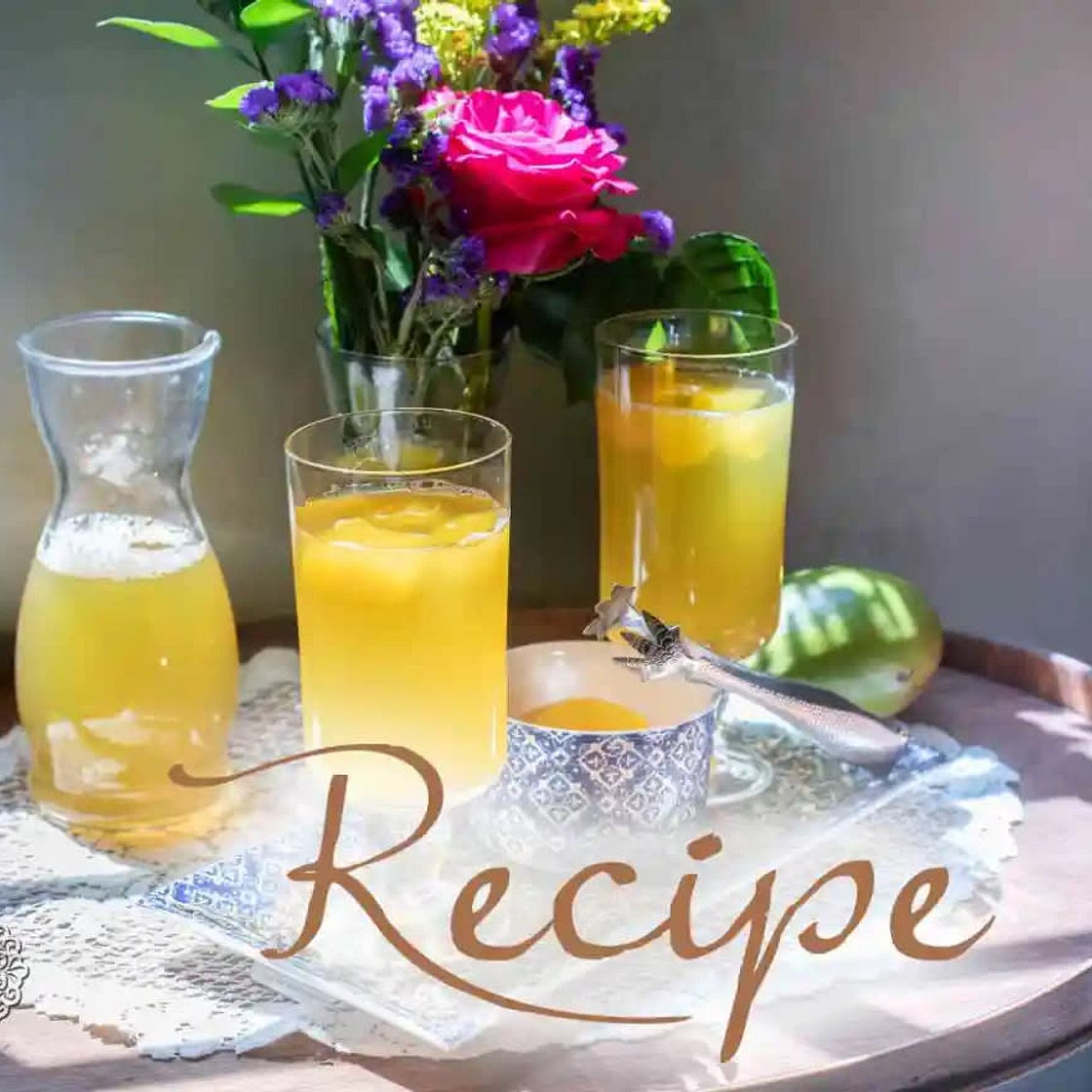 Mango green tea