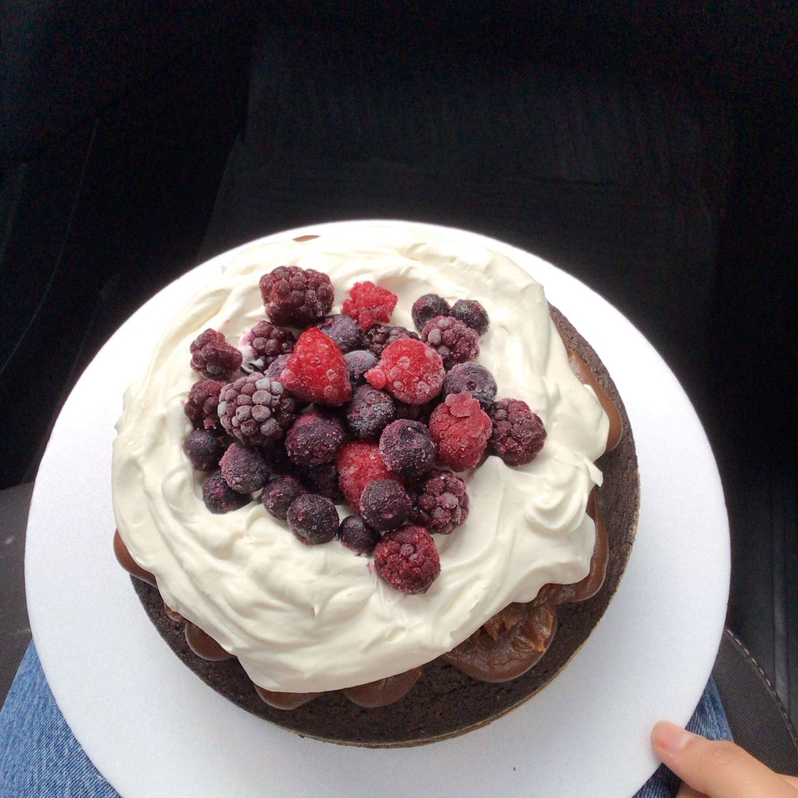 Brownie and berries 
