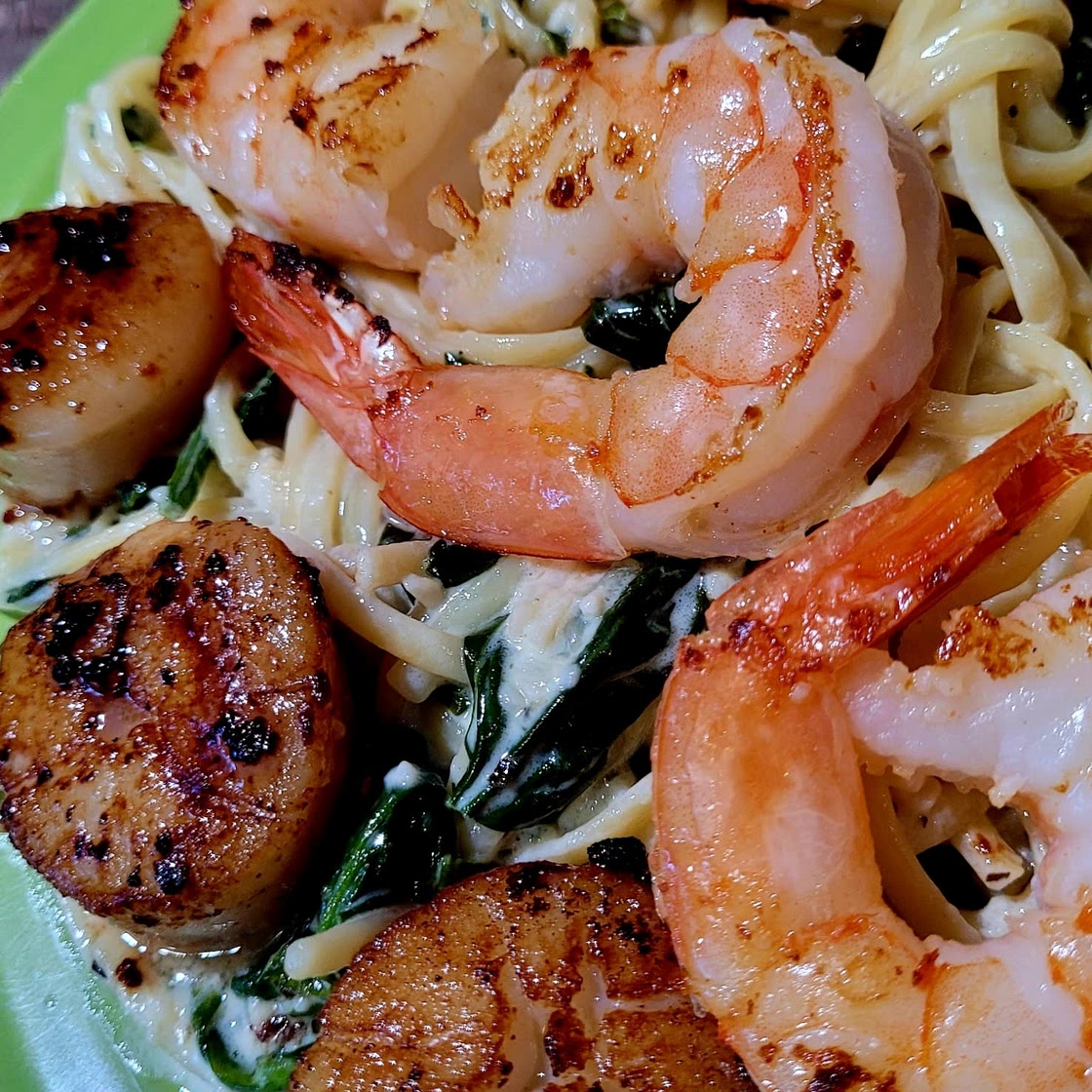 Shrimp with Creamy Garlic Sauce