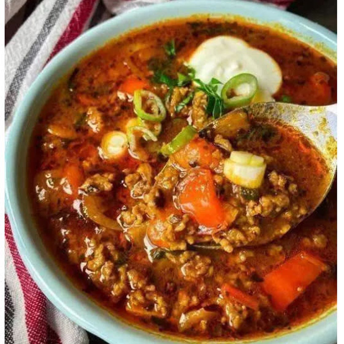 Keto (Weight Watchers) Creamy Taco Soup