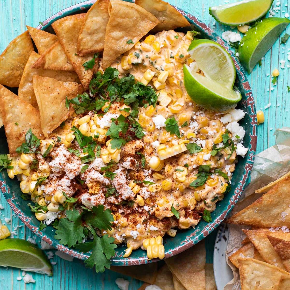 Hot Elote Corn Dip