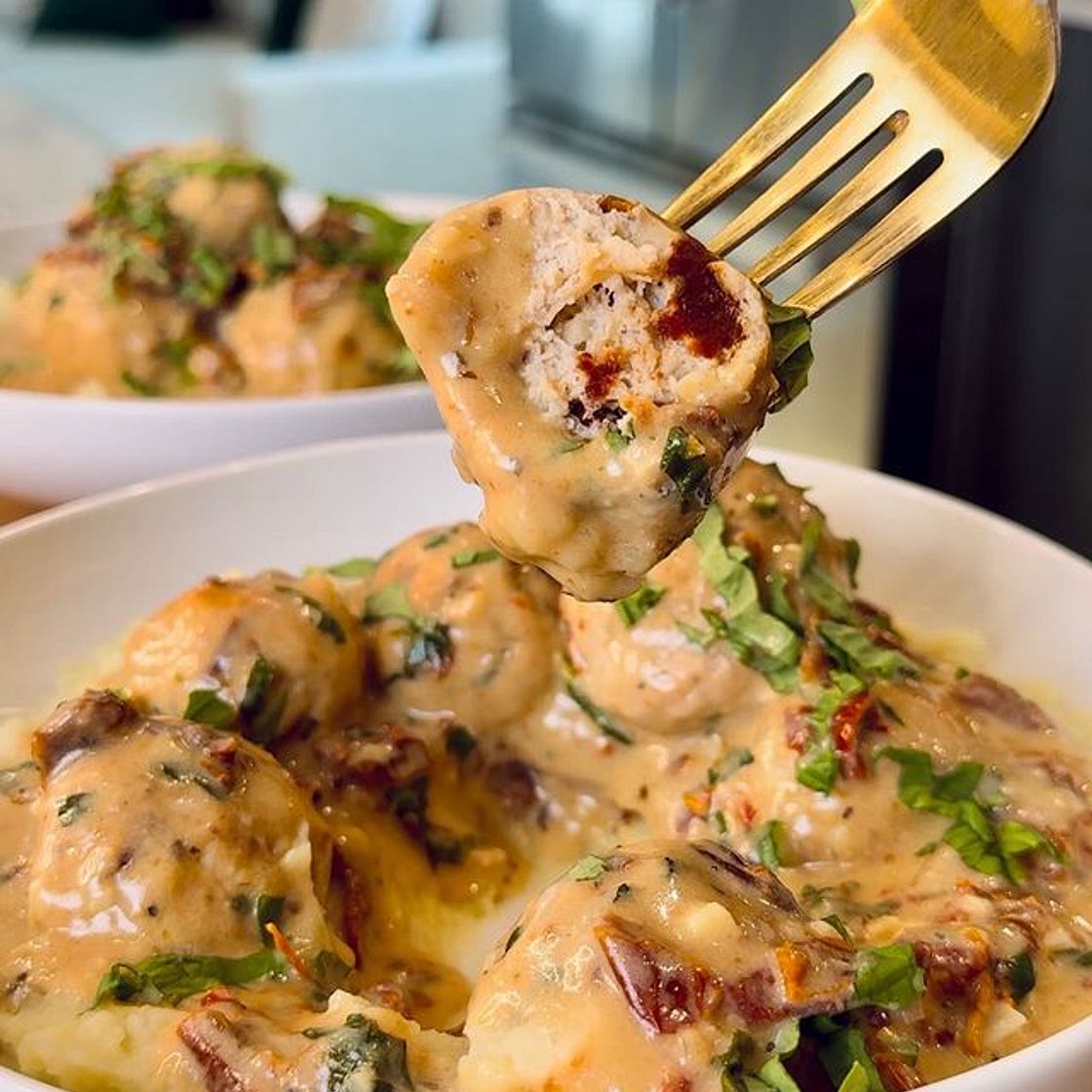 MARRY ME CHICKEN MEATBALLS (gf, df, egg-free)✨ these easy chicke