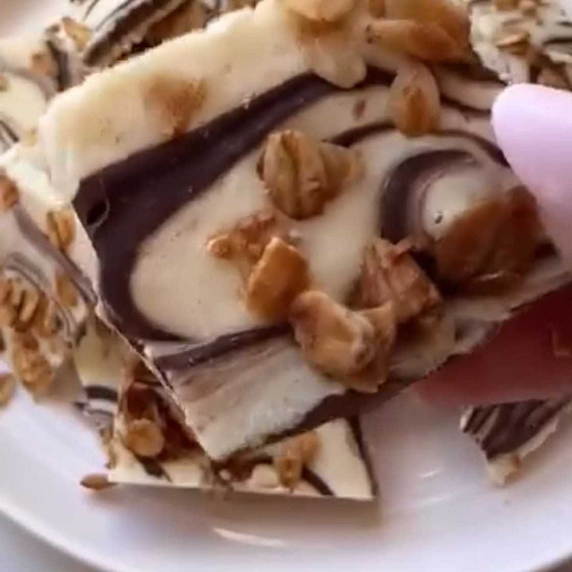 Frozen Cottage Cheese Bark