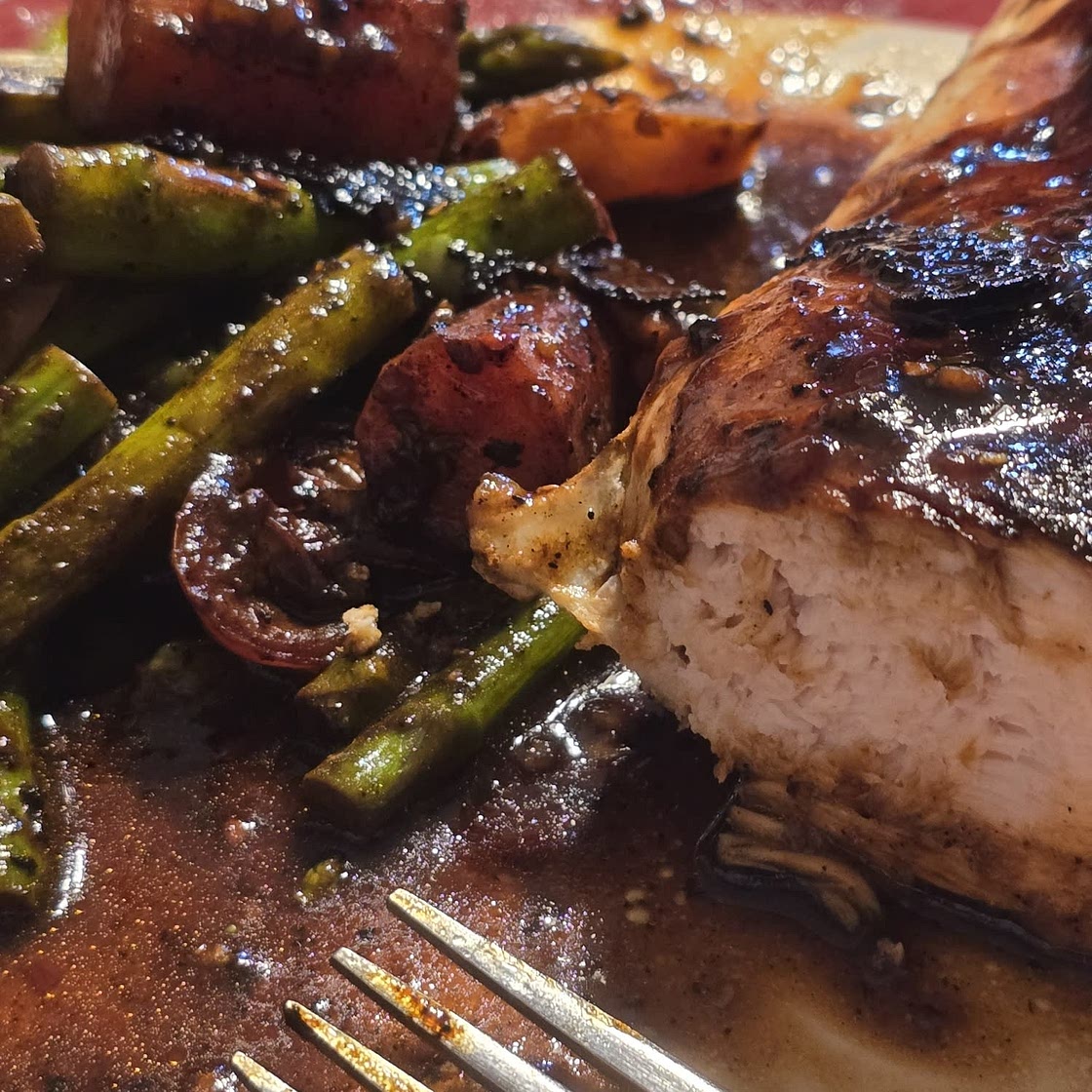 One-Pan Balsamic Chicken & Veggies Recipe by Tasty