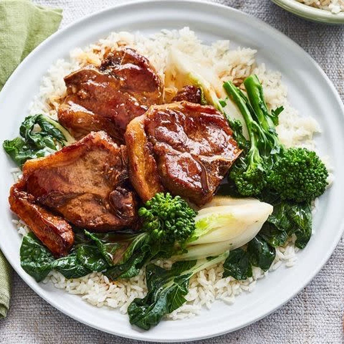 Lime and honey glazed lamb chops