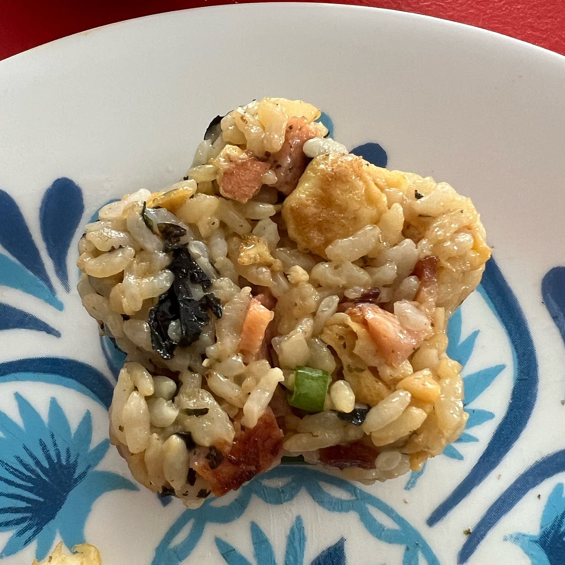 BACON EGG RICE BALLS
