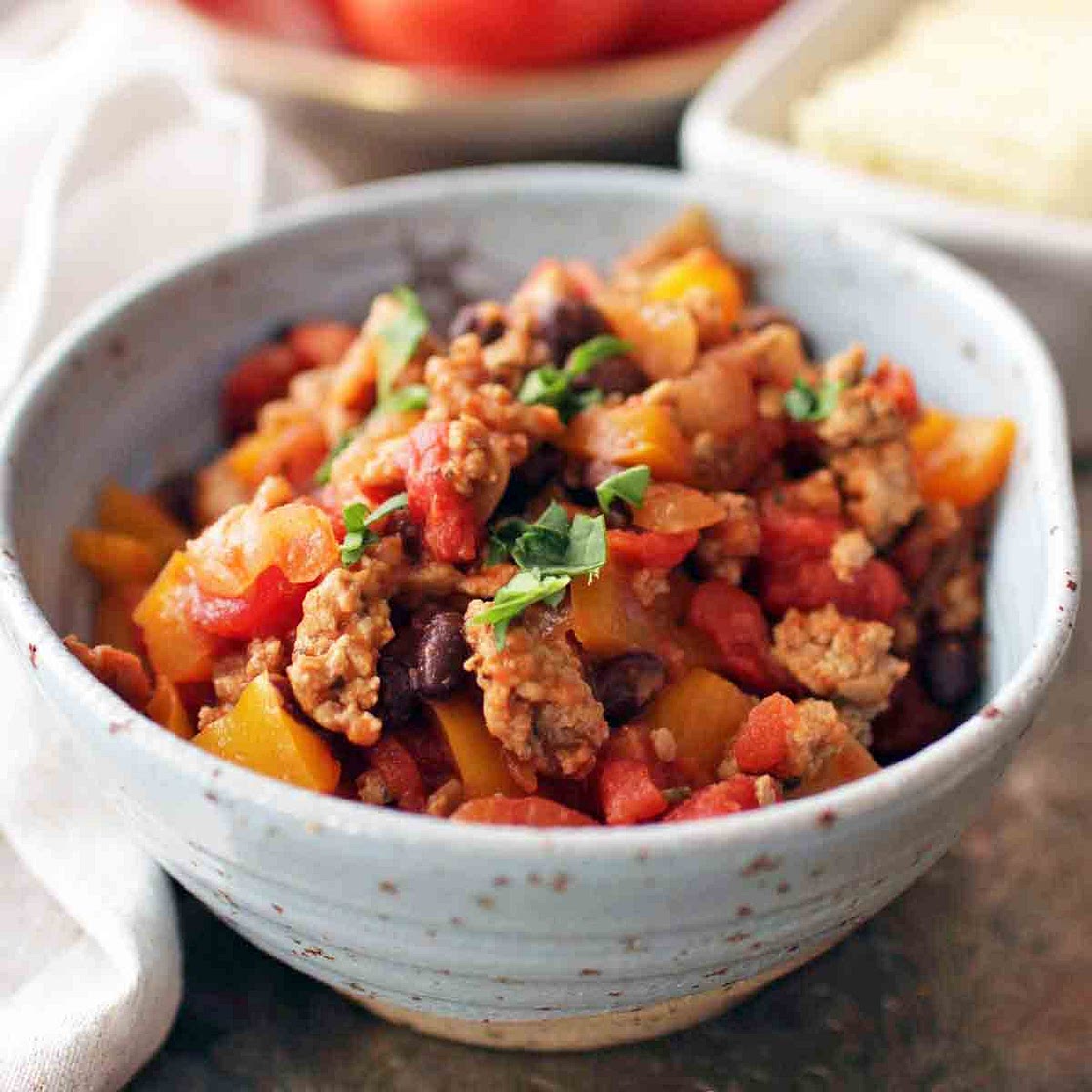 Turkey Chili For One