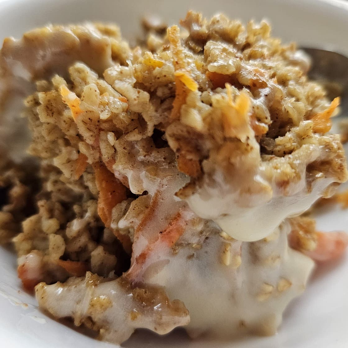 Healthy Carrot Cake Baked Oatmeal