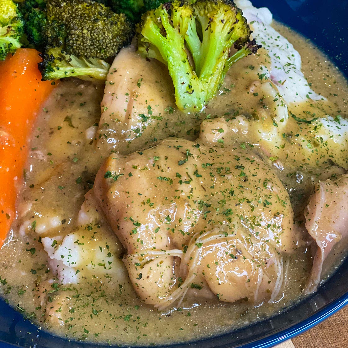 Slow Cooker Chicken & Gravy