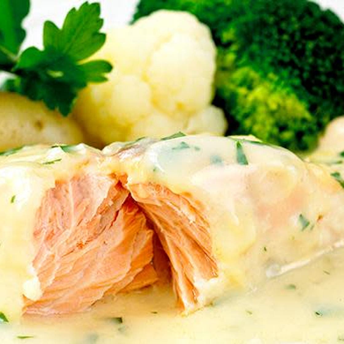 Saumon sauce hollandaise