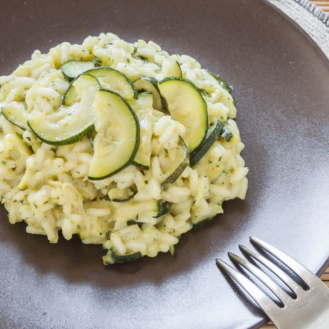 Riz courgettes gingembre et citron vert