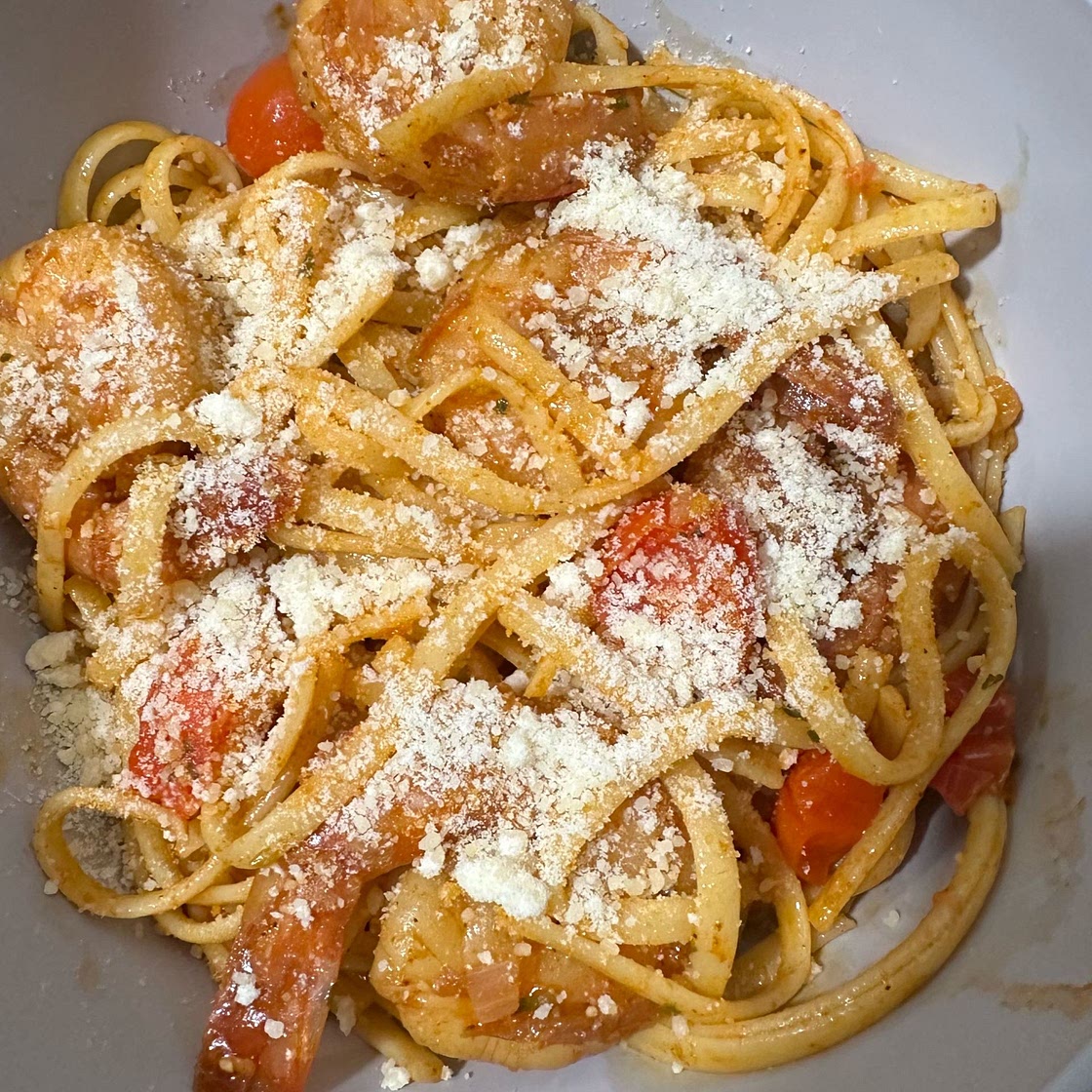 Spicy Garlic Shrimp Pasta