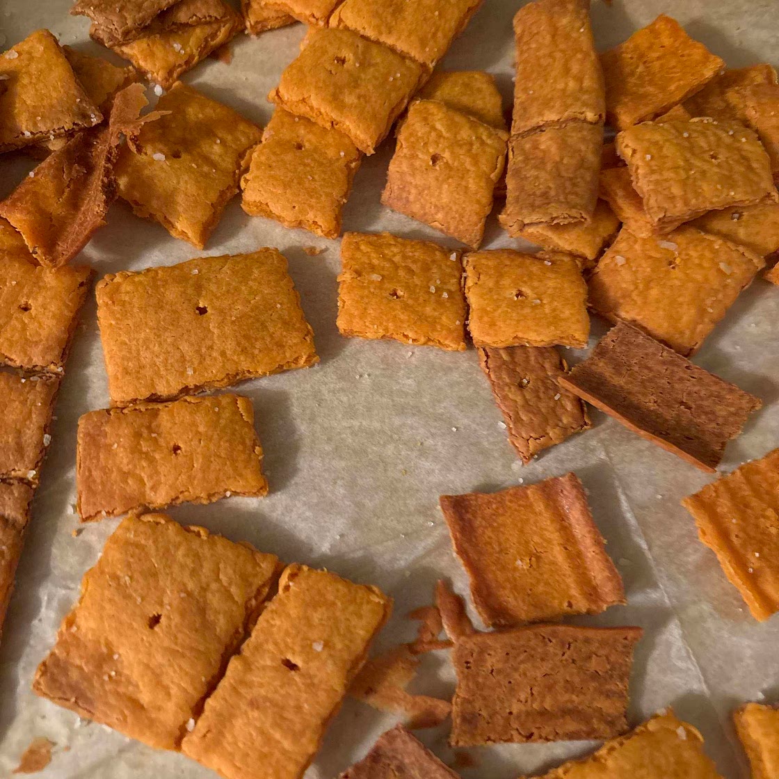 Sourdough Discard Cheese Its
