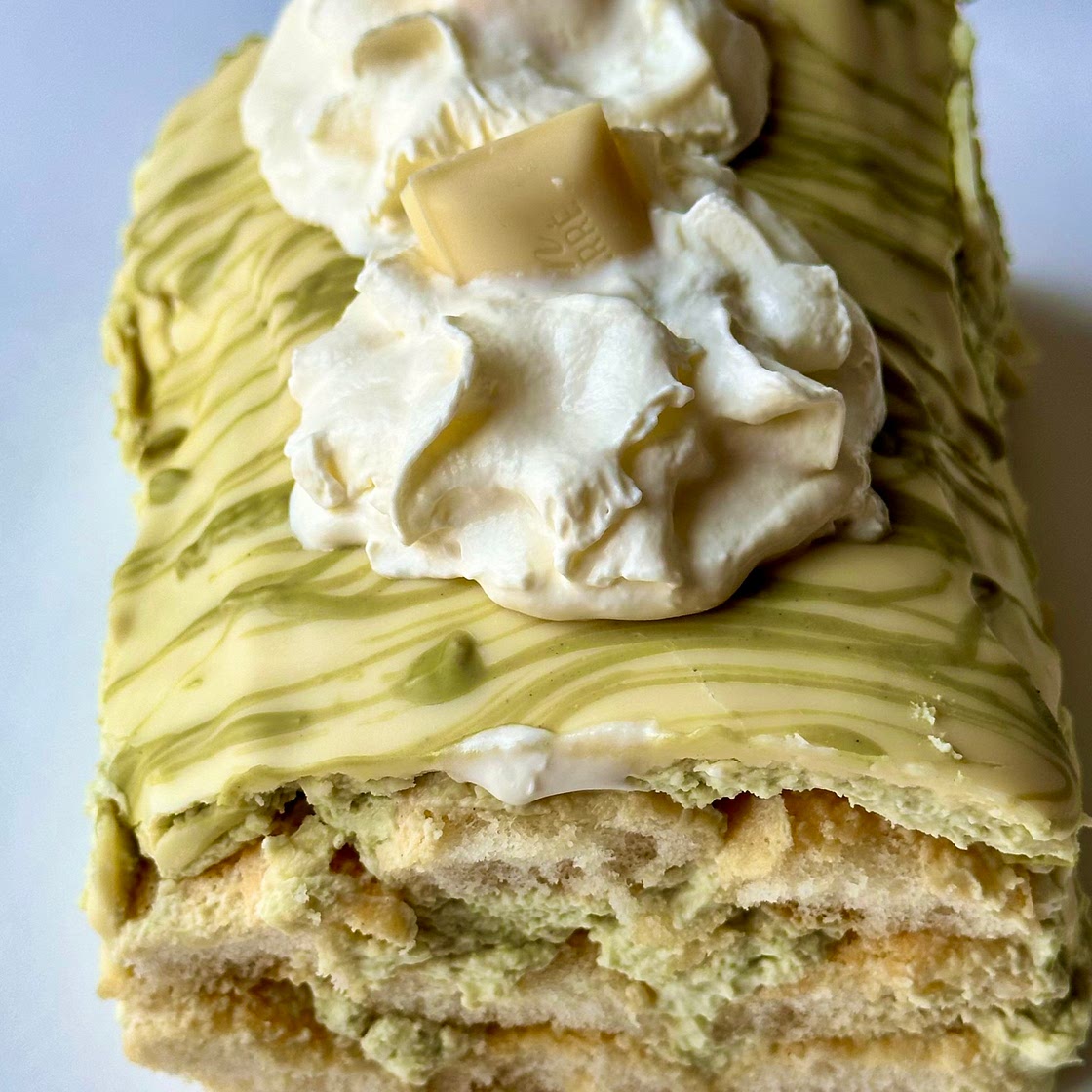No Bake Pistachio Cake