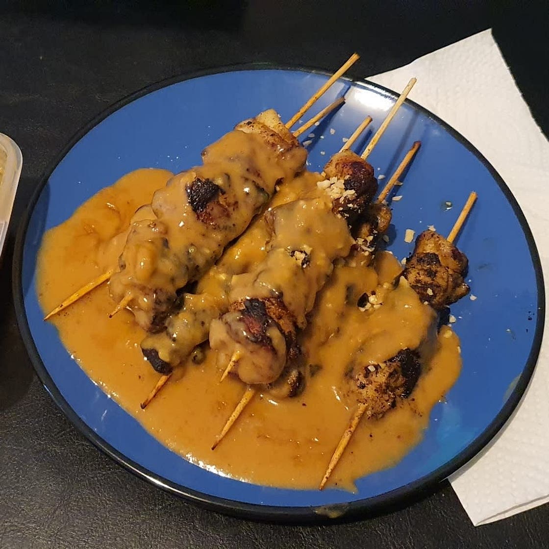 Thai Chicken Satay with Peanut Sauce