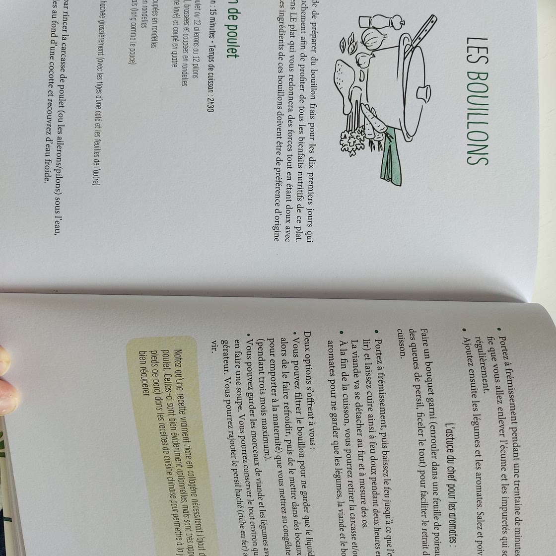 Le bouillon de poulet