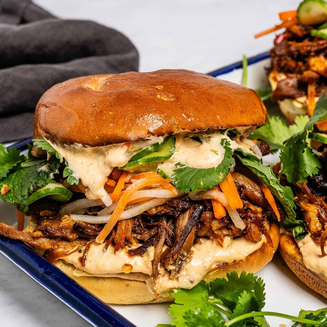 Korean Pulled Pork Sandwich
