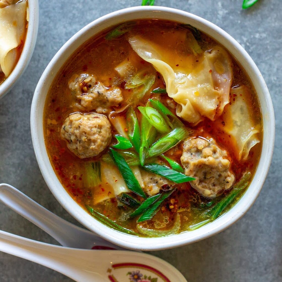 Deconstructed Wonton Soup