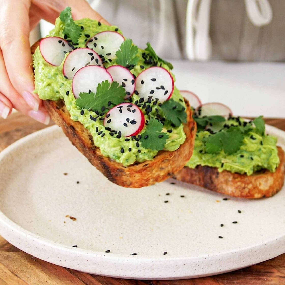 Smashed Peas and Avocado Toast