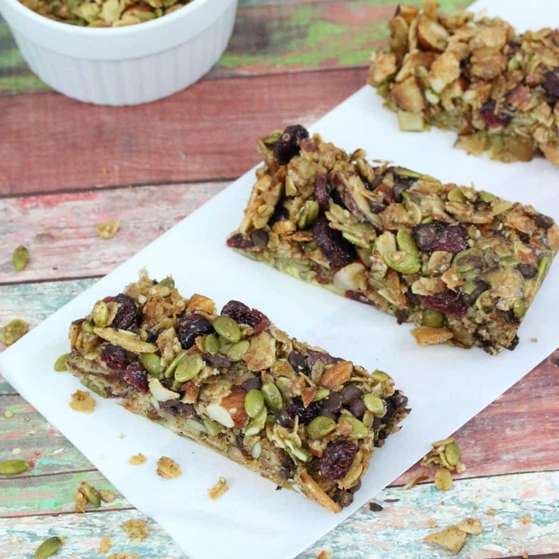 Chewy Chocolate Chip Gluten-Free Granola Bars