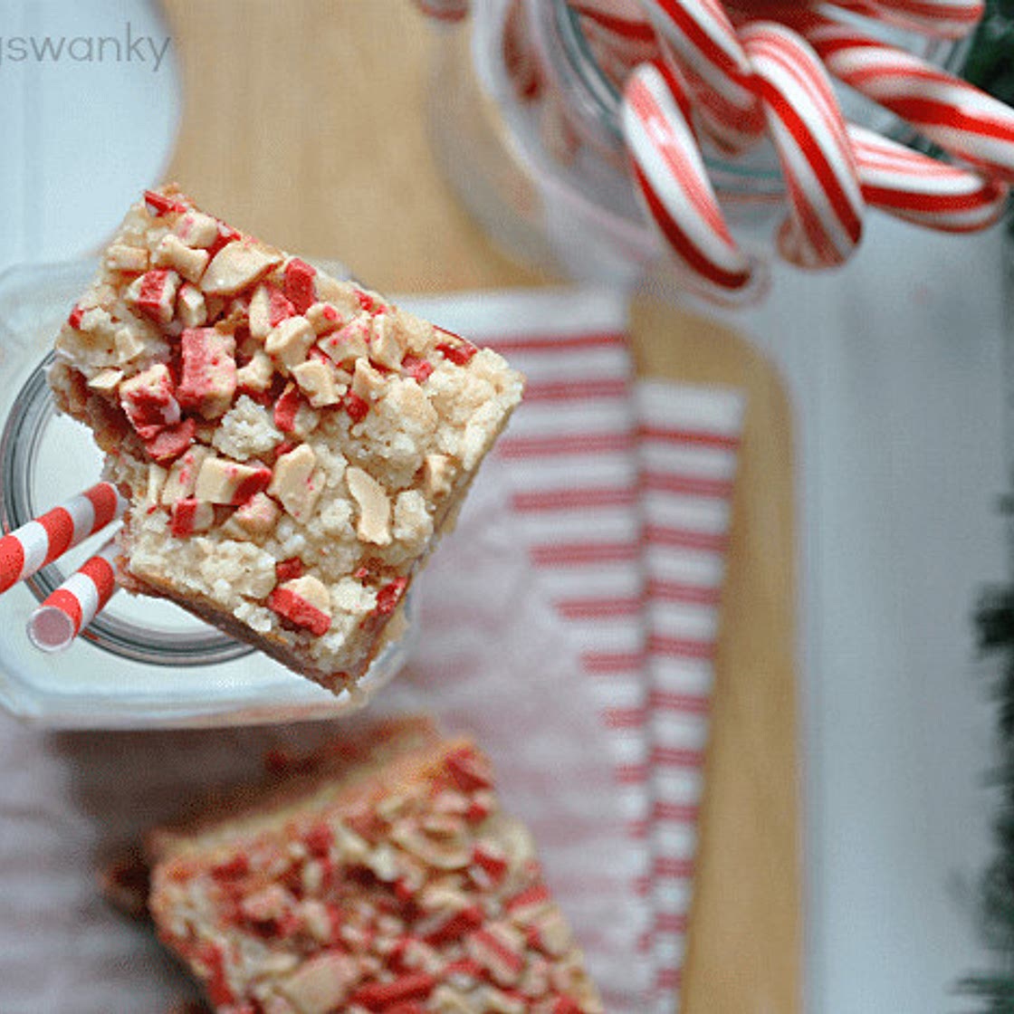 Peppermint Crumble Bars