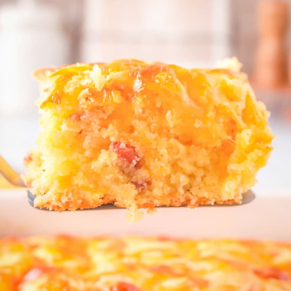 Bacon Cheddar Cornbread Casserole
